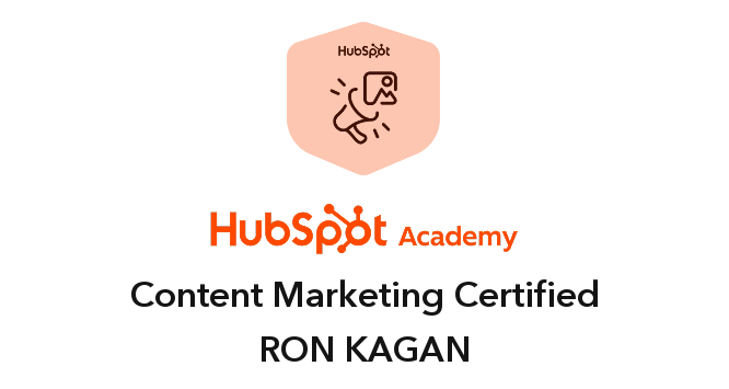 HubSpot Academy Content Marketing certification badge